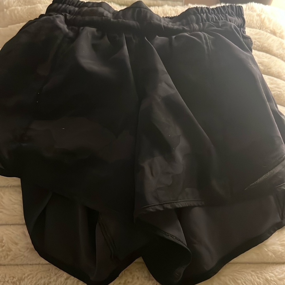 Lululemon camo black shorts